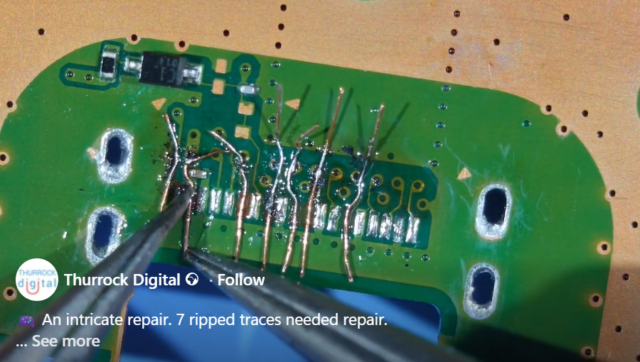 PS5 HDMI Pad Trace Repair Restore Copper Wire
