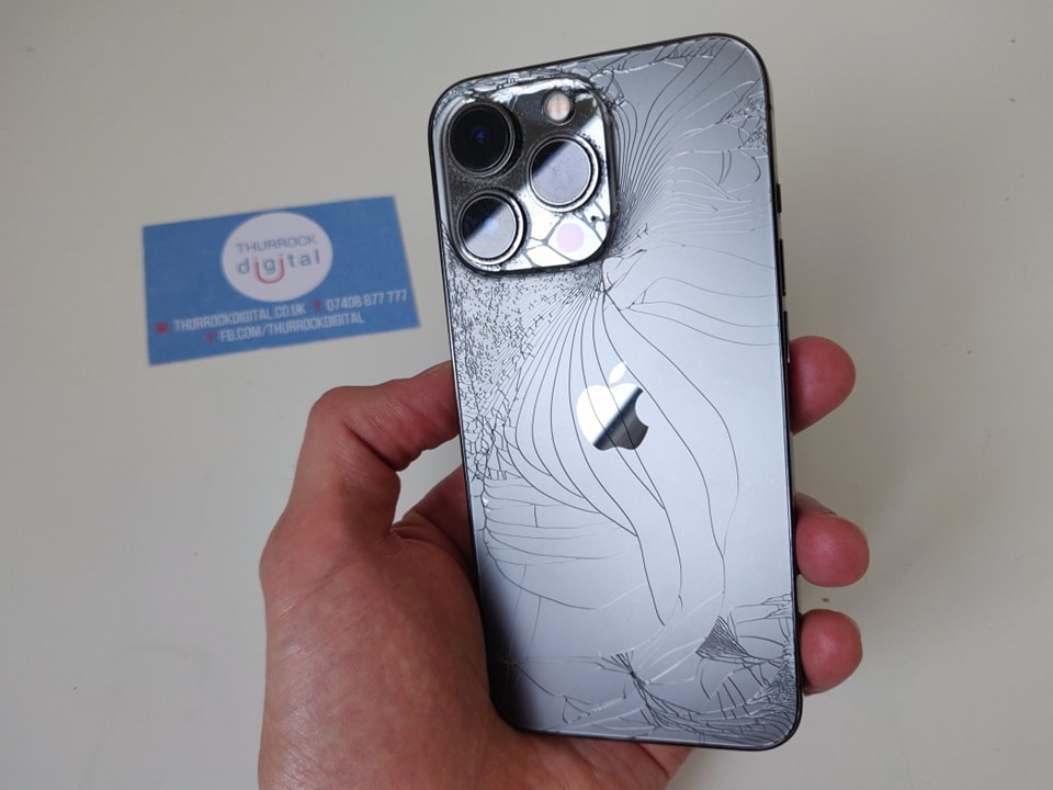 iPhone back rear glass smashed cracked